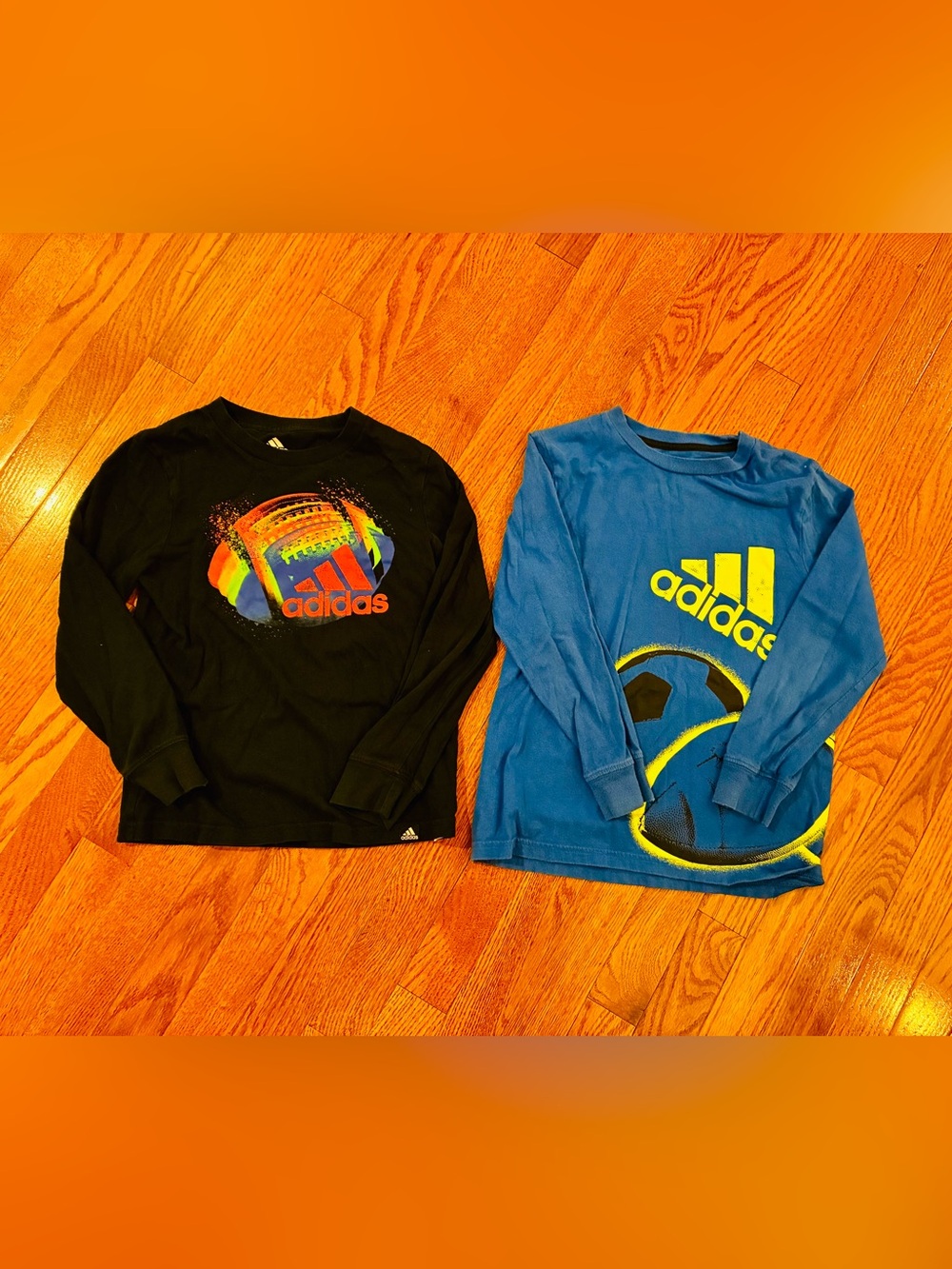 Adidas Boys Long-Sleeve Tee Bundle Size 7